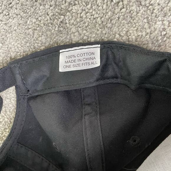 Jack Daniels Baseball Cap Hat Black Embroidered OS 100% Cotton Adjustable Strap - Picture 5 of 8